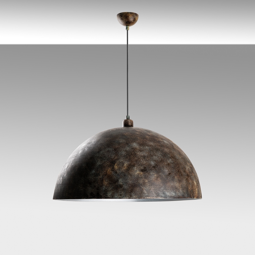 Pendel KURE 1xE27/40W/230V diameter 60 cm grå