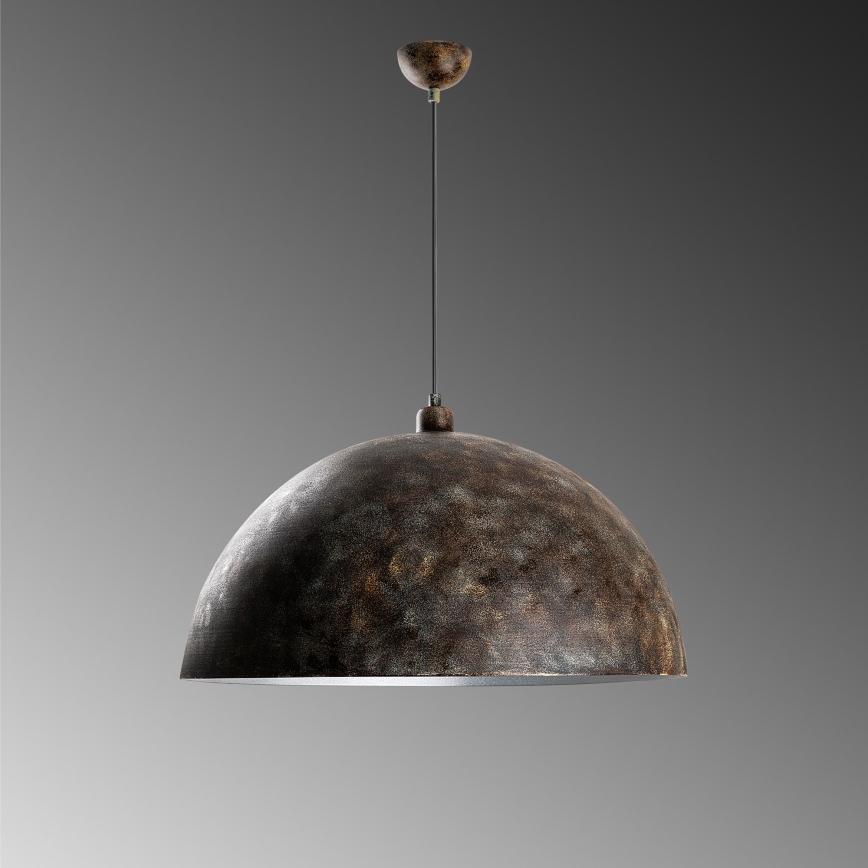 Pendel KURE 1xE27/40W/230V diameter 60 cm grå