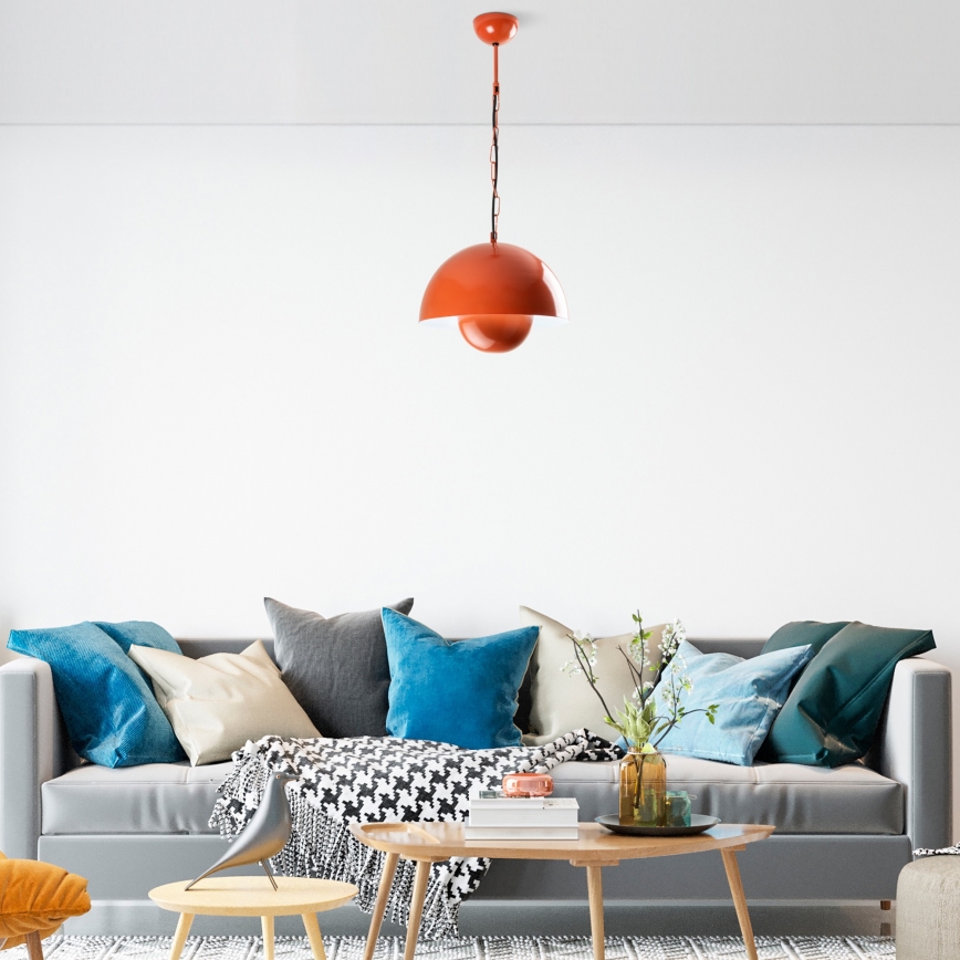 Pendel KURE 1xE27/40W/230V orange
