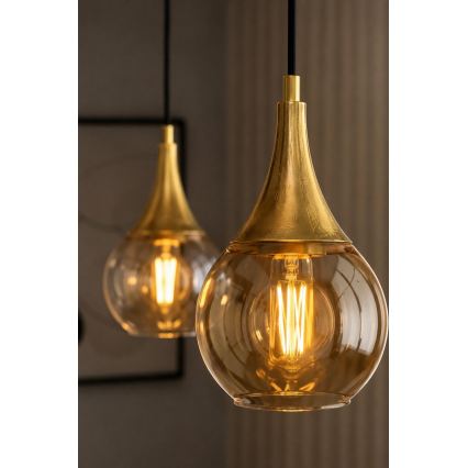 Pendel LACRIMA HONEY 2xE27/60W/230V
