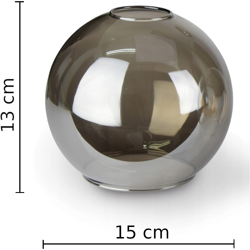 Pendel LACRIMA SMOKY 1xE27/60W/230V