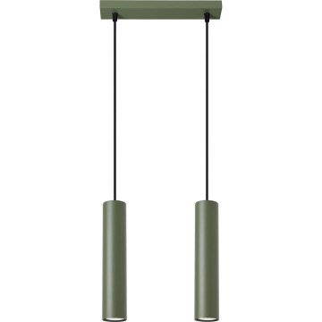 Pendel LAGOS 2xGU10/10W/230V grøn