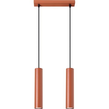 Pendel LAGOS 2xGU10/10W/230V rød