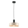 Pendel LATTE 1xE27/60W/230V beige/sort