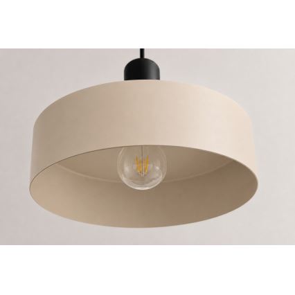 Pendel LATTE 3xE27/60W/230V beige/sort