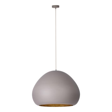 Pendel LAVA 1xE27/15W/230V gråbrun/guldfarvet