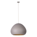 Pendel LAVA 1xE27/15W/230V taupe/guldfarvet