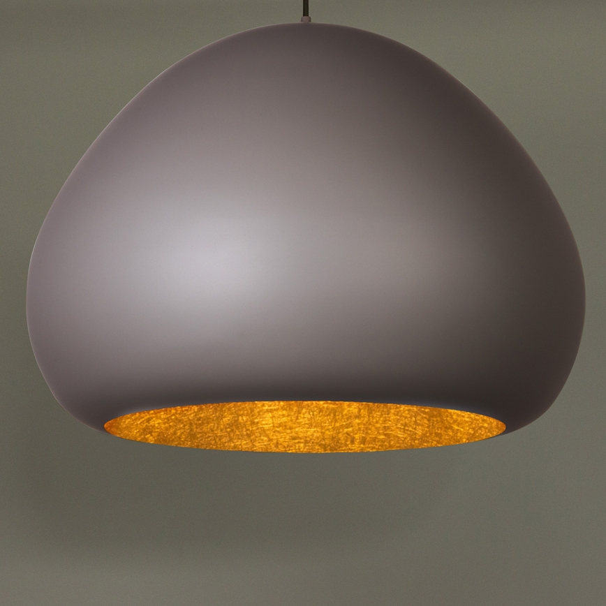 Pendel LAVA 1xE27/15W/230V taupe/guldfarvet