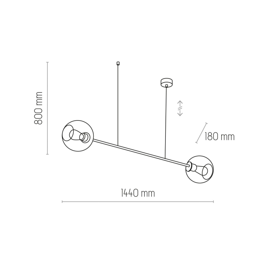 Pendel LIBRA 2xE27/15W/230V