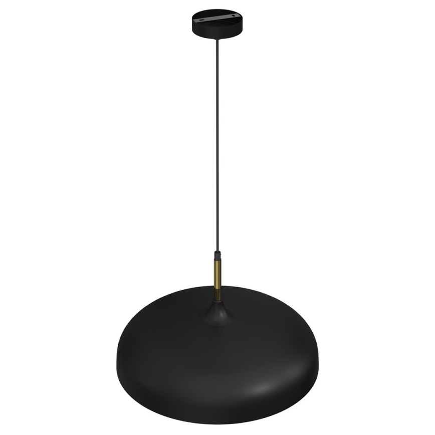 Pendel LINCOLN 1xE27/60W/230V diam. 45 cm sort
