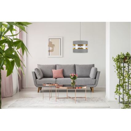 Pendel LIND 1xE27/60W/230V grå