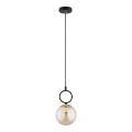 Pendel LISTER 1xE14/10W/230V sort/røget beige