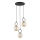 Pendel LISTER 3xE14/10W/230V sort/røget beige