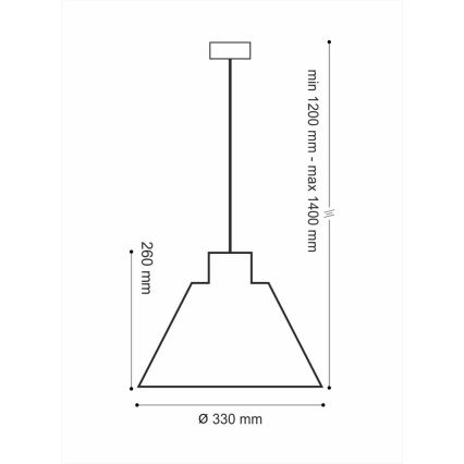 Pendel LOFT 1xE27/60W/230V