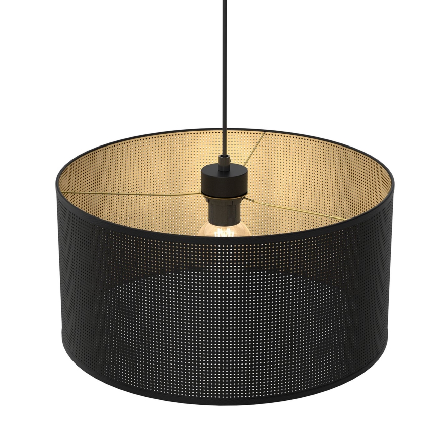 Pendel LOFT SHADE 1xE27/60W/230V diameter 40 cm sort/gylden