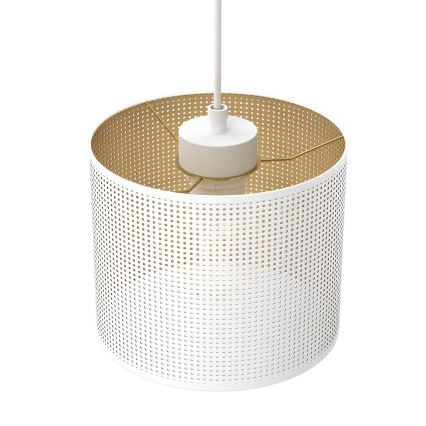 Pendel LOFT SHADE 3xE27/60W/230V hvid/gylden