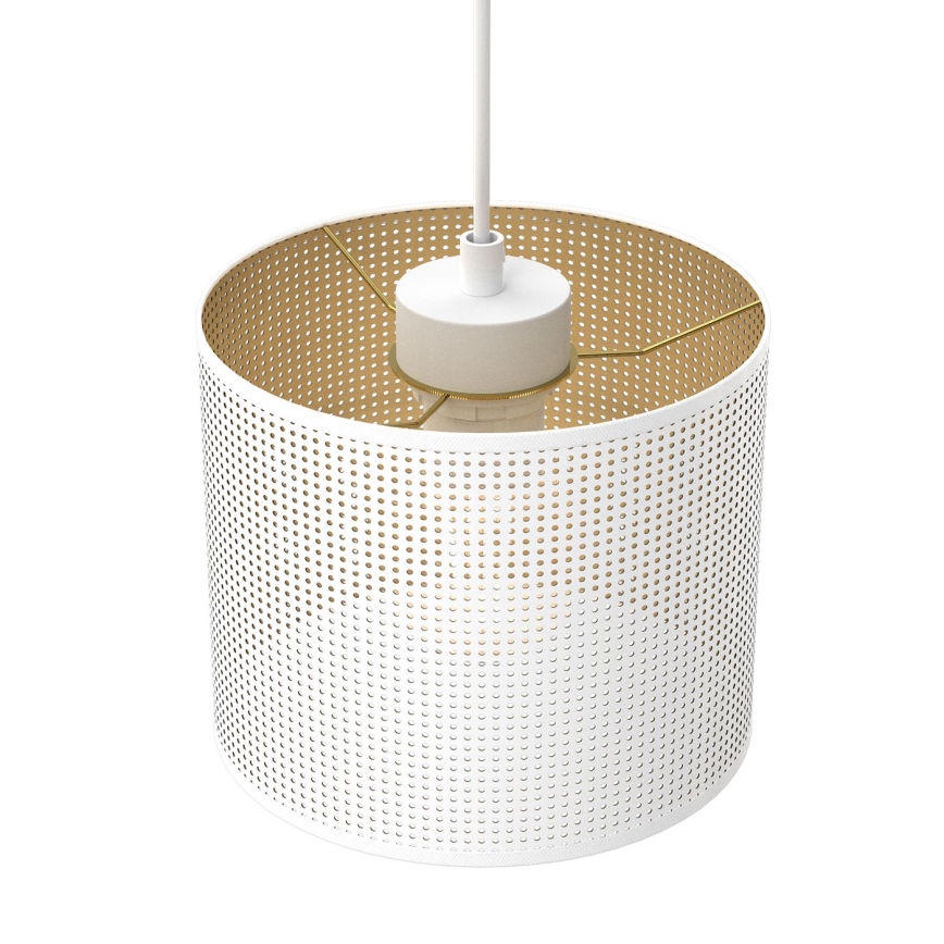 Pendel LOFT SHADE 3xE27/60W/230V hvid/gylden