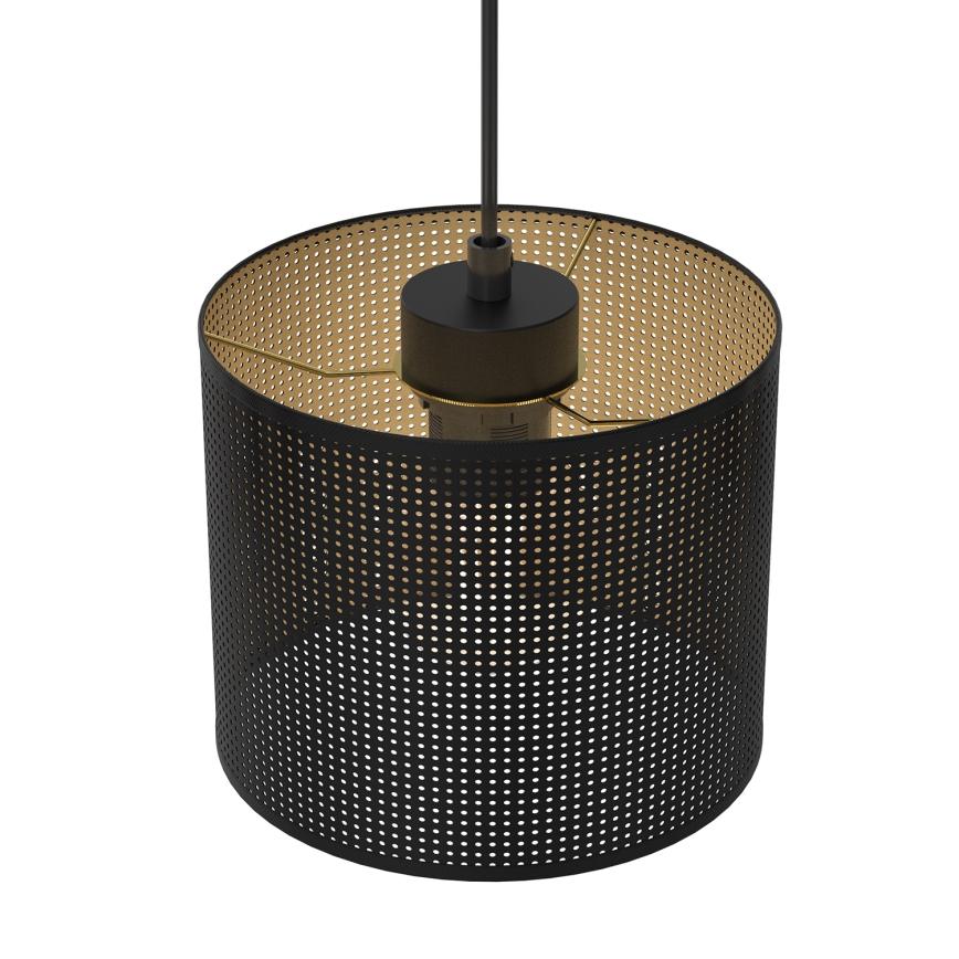 Pendel LOFT SHADE 3xE27/60W/230V sort/gylden