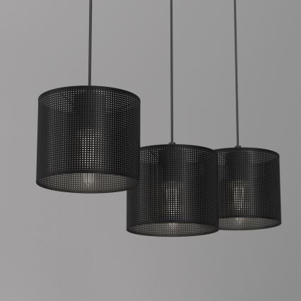 Pendel LOFT SHADE 3xE27/60W/230V sort