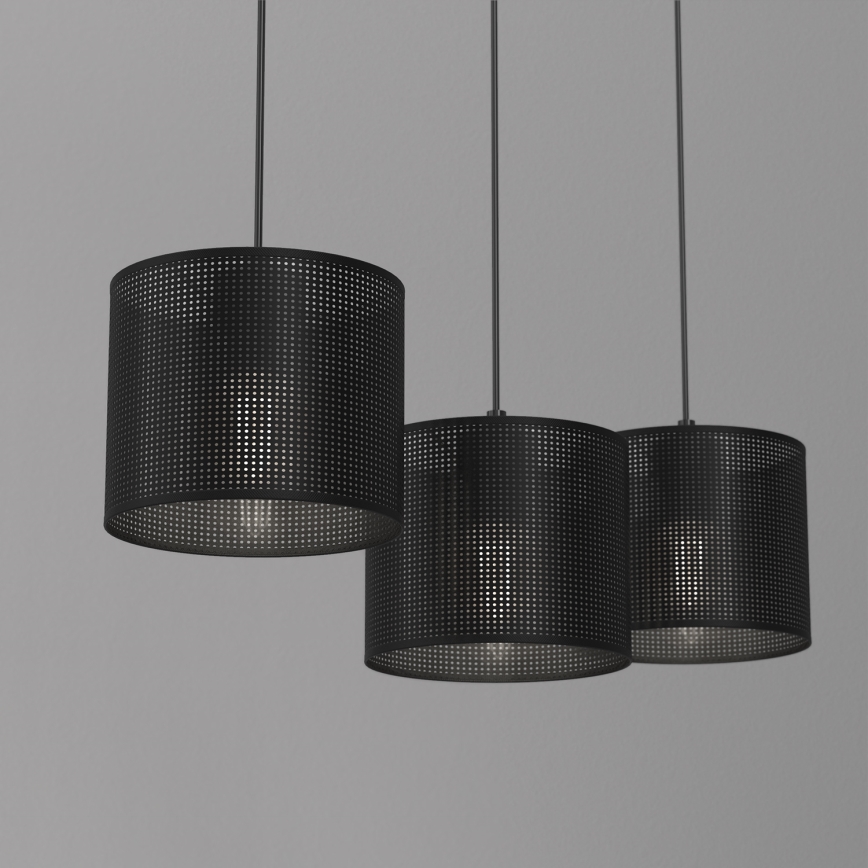 Pendel LOFT SHADE 3xE27/60W/230V sort