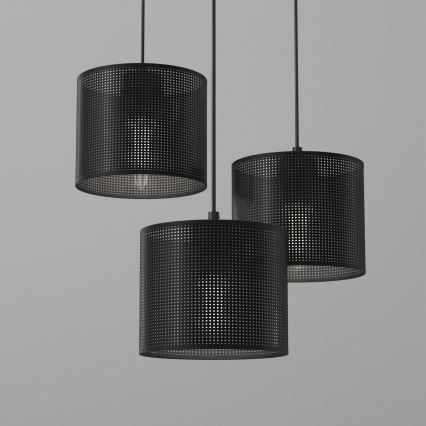 Pendel LOFT SHADE 3xE27/60W/230V sort