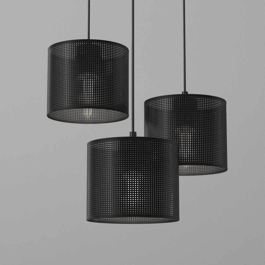 Pendel LOFT SHADE 3xE27/60W/230V sort