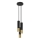 Pendel LOOPEZ 3xGU10/10W/230V rund sort/guldfarvet