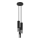 Pendel LOOPEZ 3xGU10/10W/230V rund sort/skinnende krom