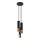 Pendel LOOPEZ 3xGU10/40W/230V rund sort/kobber