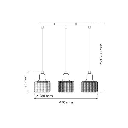 Pendel LUMI 3xG9/8W/230V