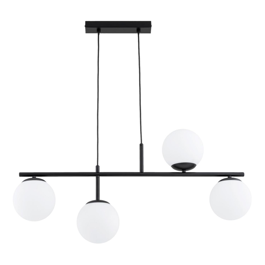 Pendel LUNA 4xE14/10W/230V sort