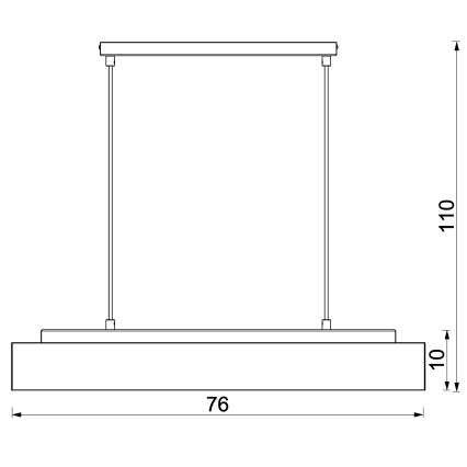Pendel MAISON 4xGU10/8W/230V brun/eg