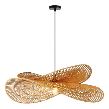 Pendel MARIPOSA 1xE27/40W/230V diameter 80 cm jute