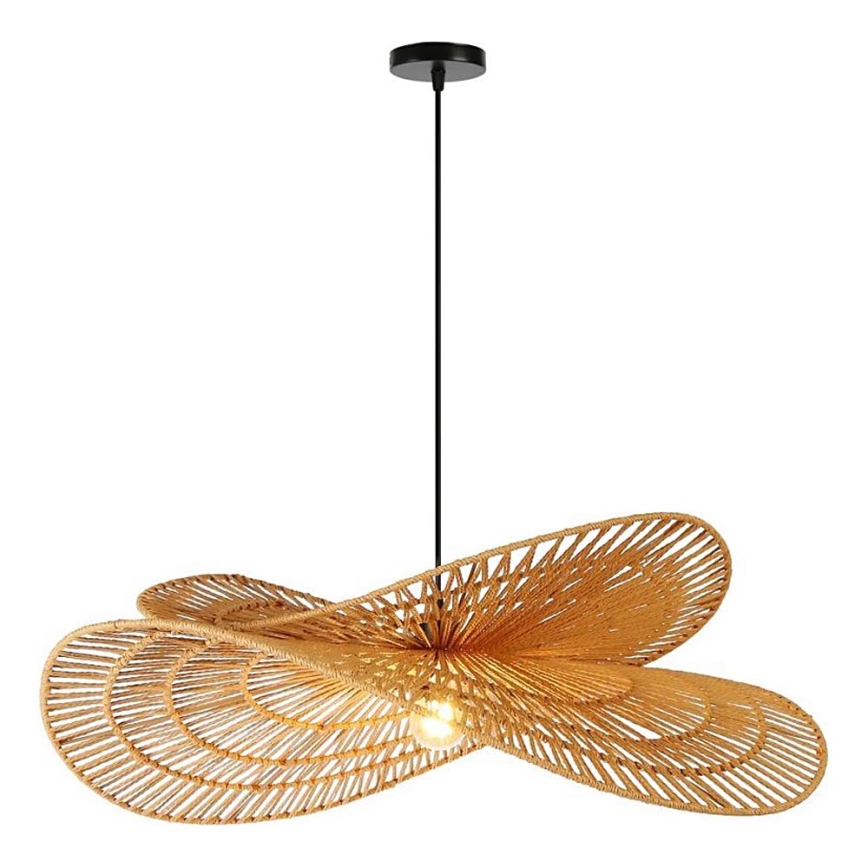 Pendel MARIPOSA 1xE27/40W/230V diameter 80 cm jute