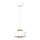 Pendel MARTI 1xE27/15W/230V hvid/guldfarvet