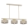 Pendel MARTI 3xE27/15W/230V beige/guldfarvet