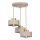 Pendel MARTI 3xE27/15W/230V beige/guldfarvet
