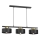 Pendel MARTI 3xE27/15W/230V sort/guldfarvet