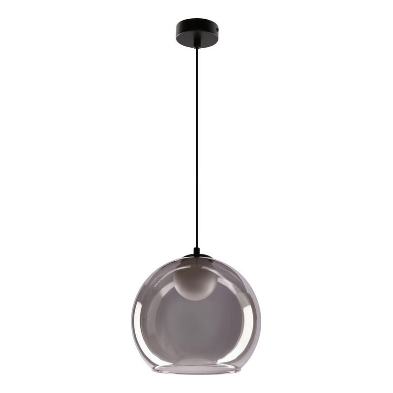Pendel med kabel BRIN 1xG9/15W/230V røgfarvet sort