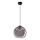 Pendel med kabel BRIN 1xG9/15W/230V røgfarvet sort