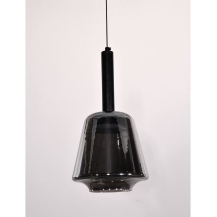 Pendel med kabel BUENO 1xGX53/9W/230V Ø 18 cm røgfarvet sort