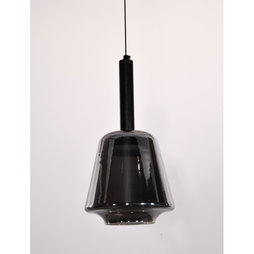 Pendel med kabel BUENO 1xGX53/9W/230V Ø 18 cm røgfarvet sort
