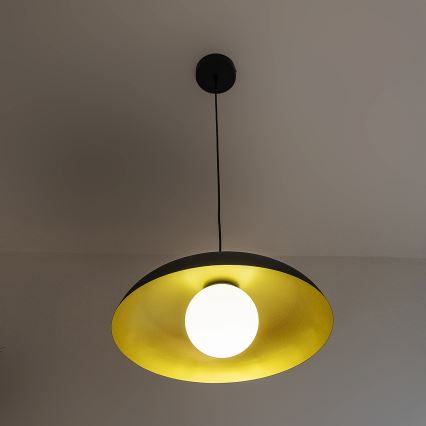 Pendel med kabel ECLIPSE 1xE27/15W/230V sort/guld