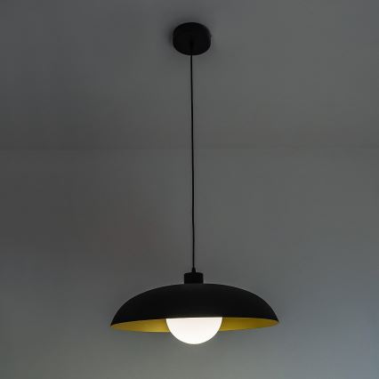 Pendel med kabel ECLIPSE 1xE27/15W/230V sort/guld