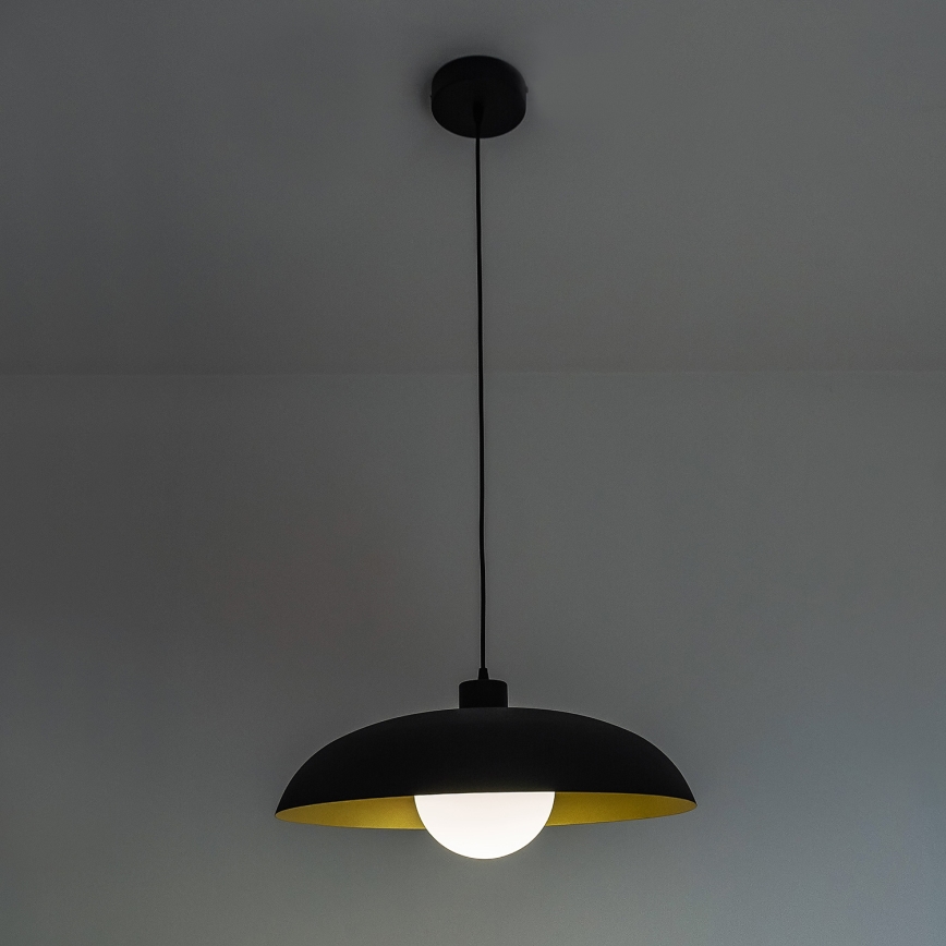 Pendel med kabel ECLIPSE 1xE27/15W/230V sort/guld