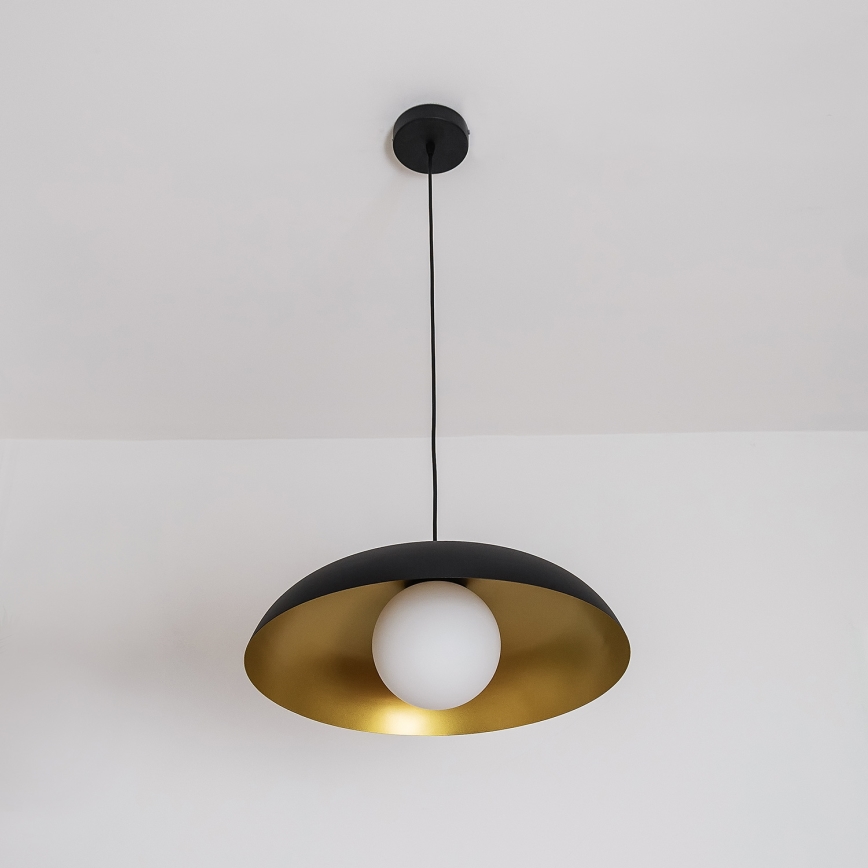 Pendel med kabel ECLIPSE 1xE27/15W/230V sort/guld