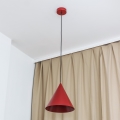 Pendel med kabel ETNA 1xE27/15W/230V Ø 25 cm rød