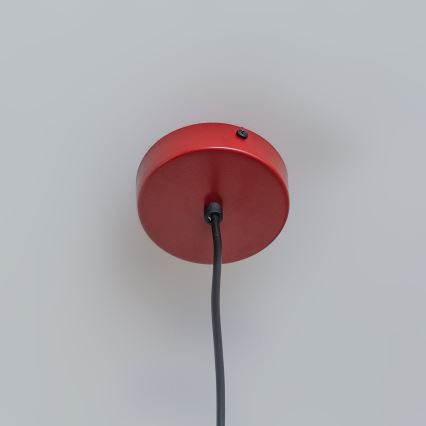 Pendel med kabel ETNA 1xE27/15W/230V Ø 25 cm rød