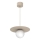 Pendel med kabel FLAT 1xE27/15W/230V beige