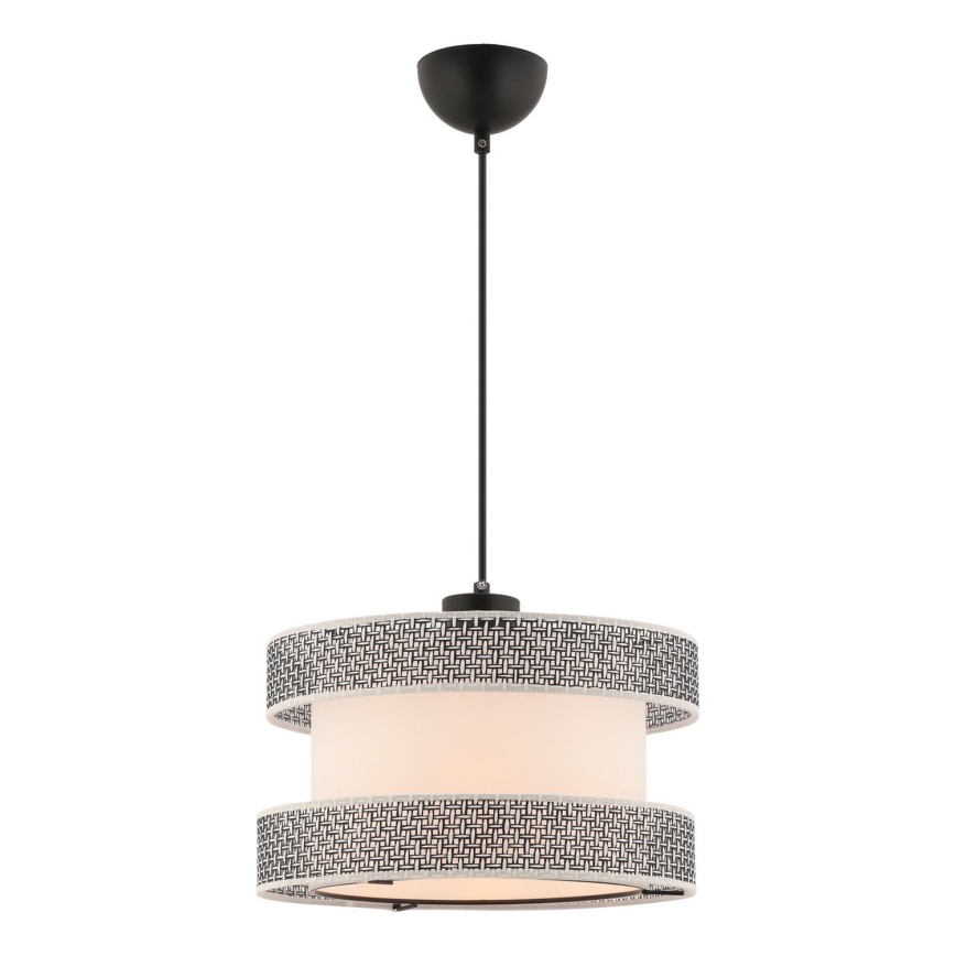 Pendel med kabel HALO 1xE27/60W/230V creme/grå